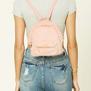 Forever 21 Faux Fur Mini Backpack